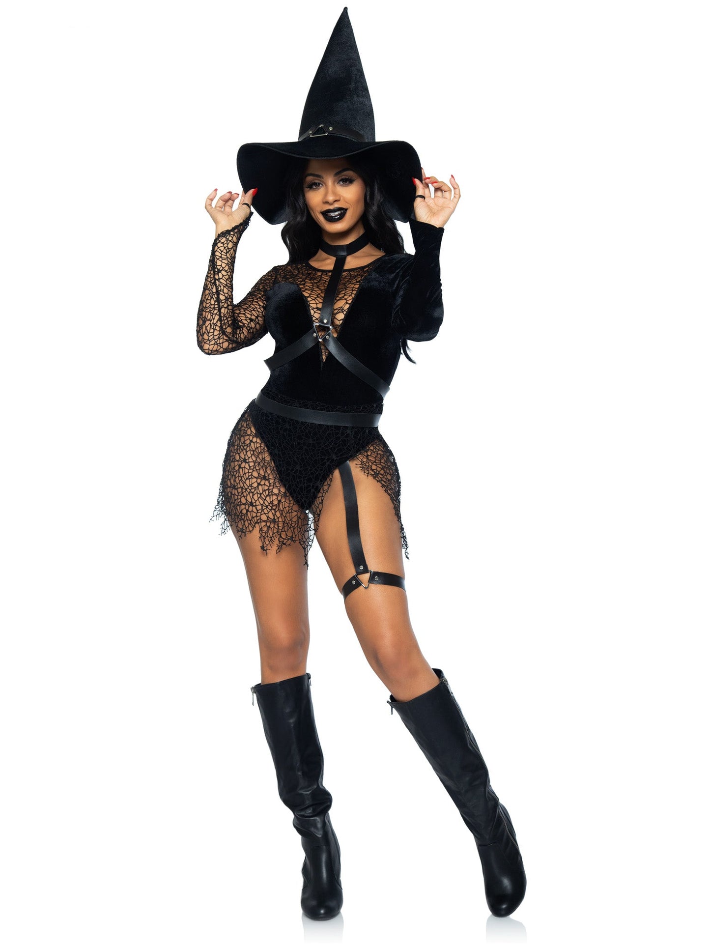 Crafty Witch Sexy Costume With Hat