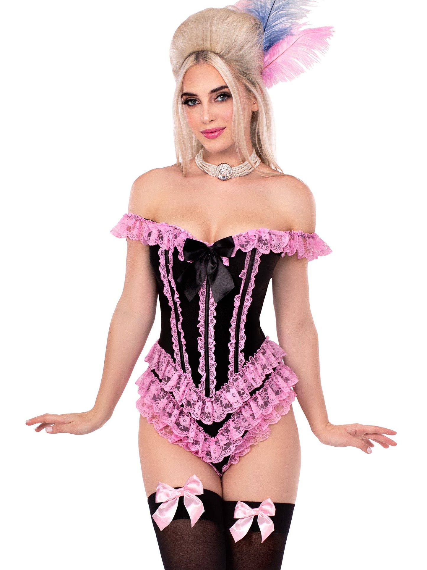 Ruffle Bodysuit with Boning