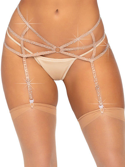 Estée Rhinestone Garter Belt