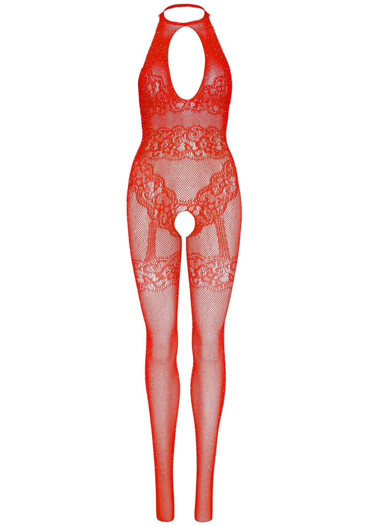 Just Between Us Rhinestone Lace Bodystocking