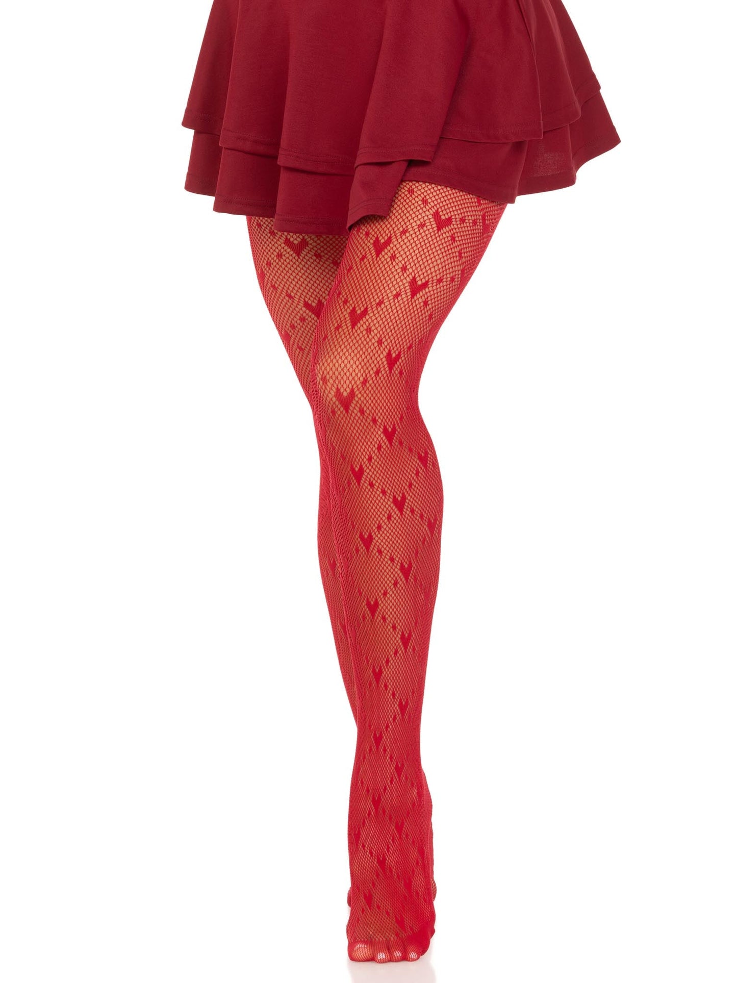 Valentina Heart Net Tights