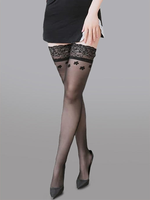 Flower Lace High Stockings.