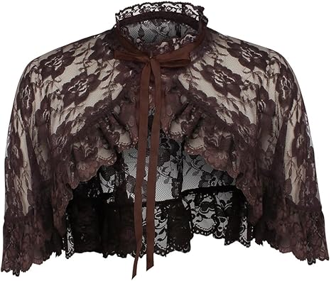 Brown Lace Cape