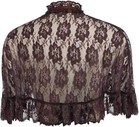 Brown Lace Cape