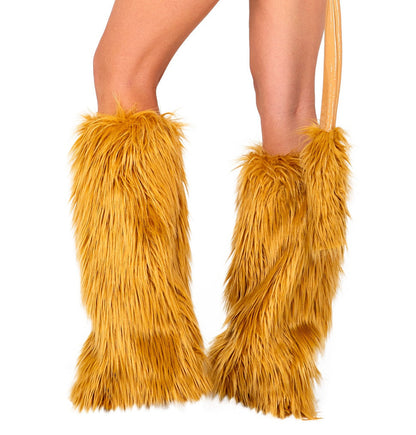 Roma Rave Festival Fur Boot Covers.