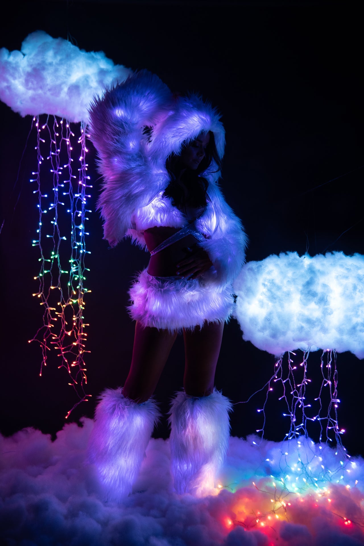 Rave CL524 - Light-Up Hooded Cropped Jacket - J. Valentine.