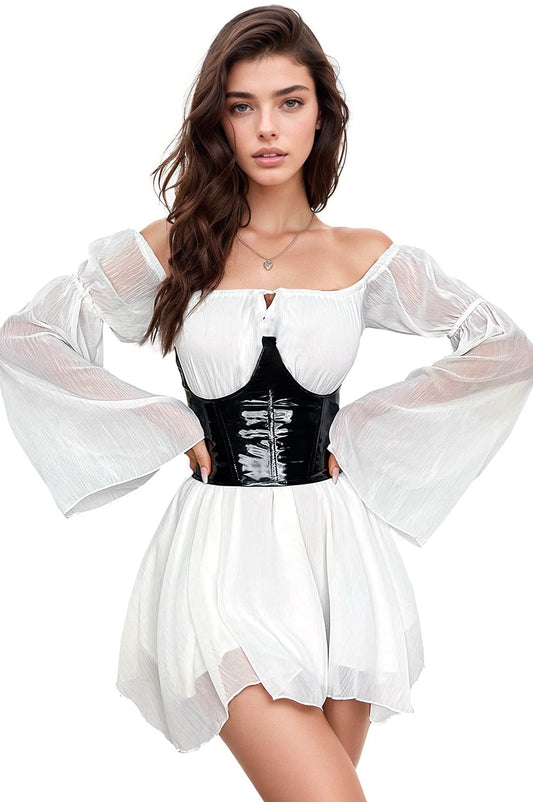 White Lace Lingerie Dress.