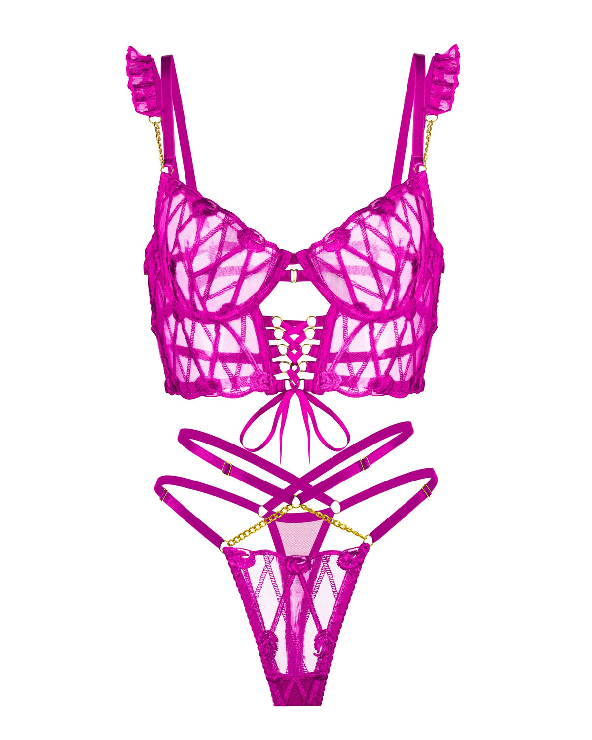 Adriana Rose Pink Adjustable Set
