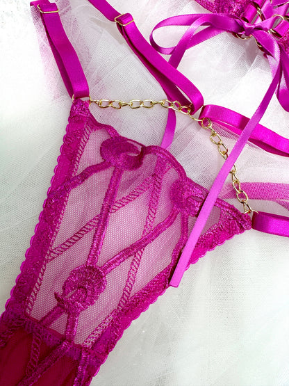 Adriana Rose Pink Adjustable Set