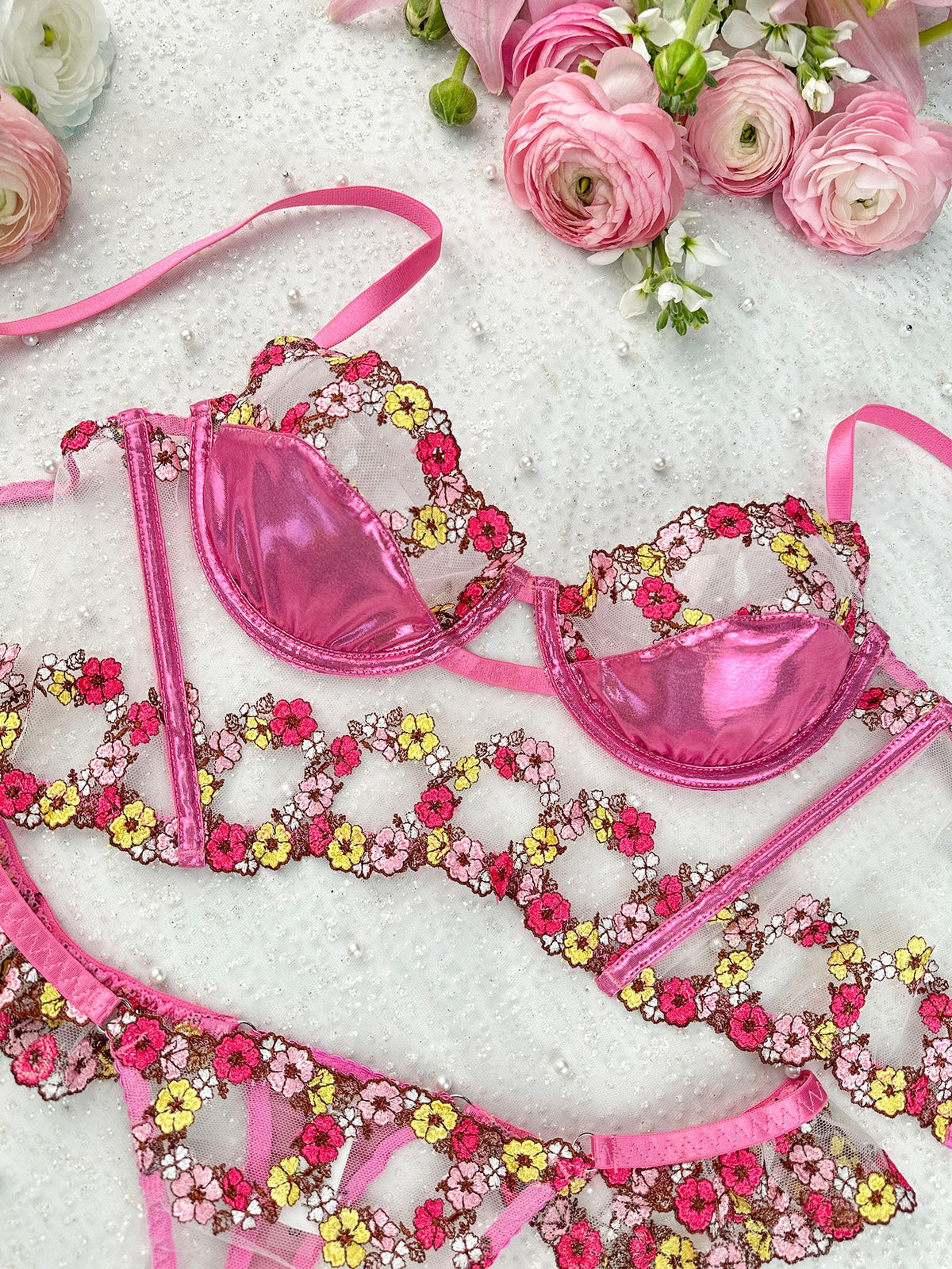 Amelia Petal Lingerie Set
