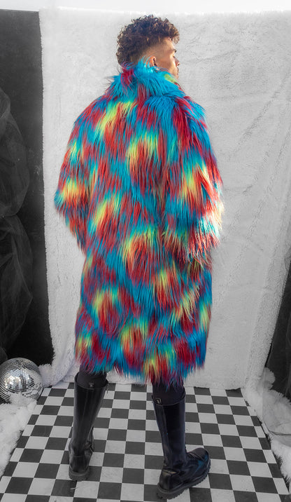 Rave FR154 - Unisex Faux Fur Mid-Length Coat - J. Valentine.