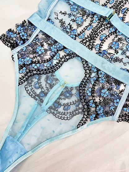 Tender Blossom Halter bodysuit