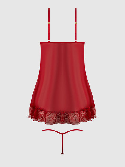 KIKI LACE BABYDOL & G-STRING SET