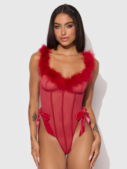 MARILYN MARABOU & MESH TEDDY