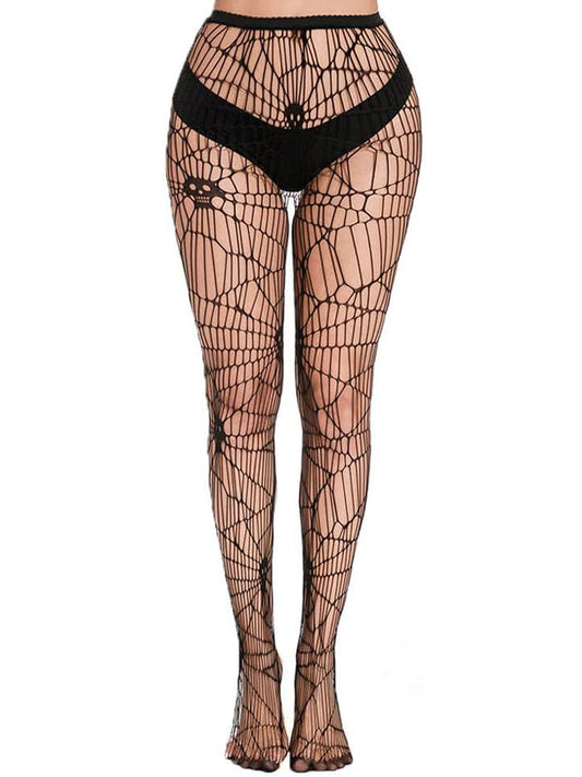 Artistic Skull Fishnet Tights.