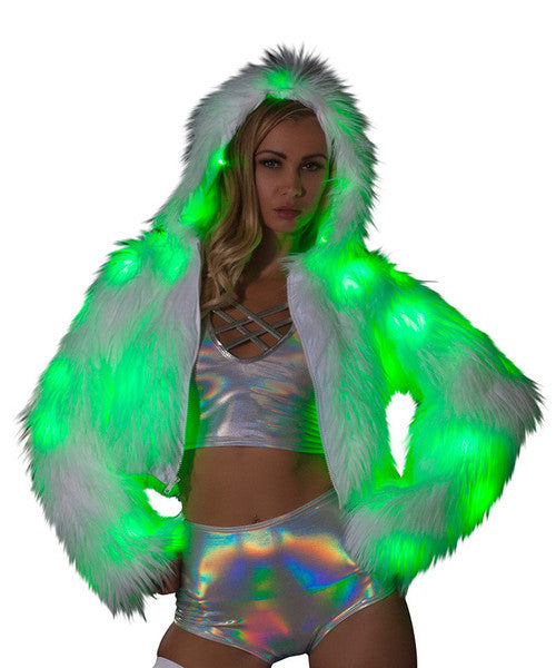 Rave CL524 - Light-Up Hooded Cropped Jacket - J. Valentine.
