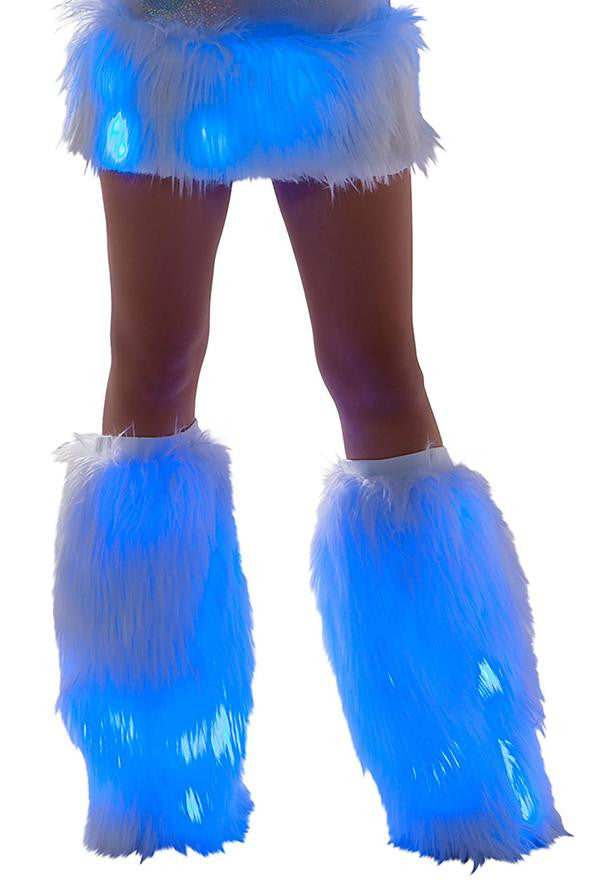 Rave FF429 - Faux Fur Light-Up Legwarmers - J. Valentine.