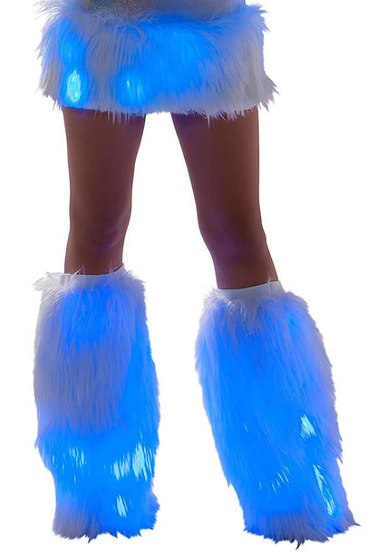 Rave FF429 - Faux Fur Light-Up Legwarmers - J. Valentine.