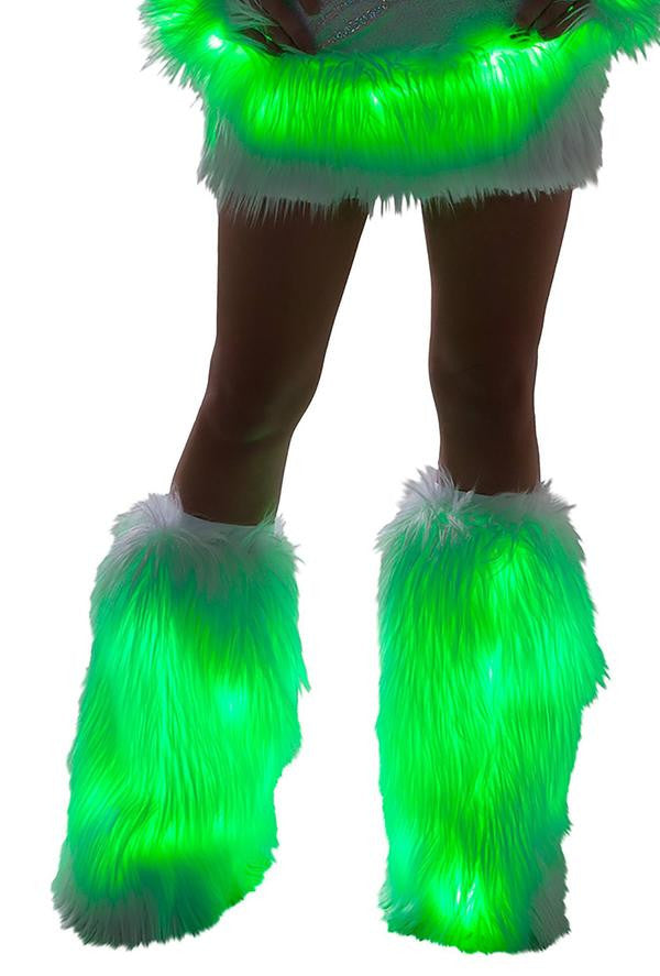 Rave FF429 - Faux Fur Light-Up Legwarmers - J. Valentine.