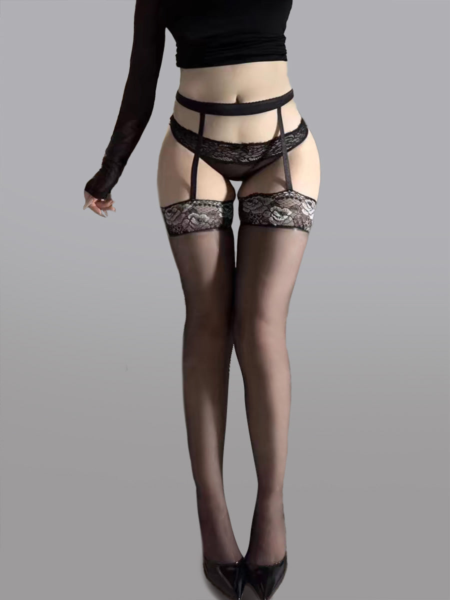 High-Waist Garter Stockings.