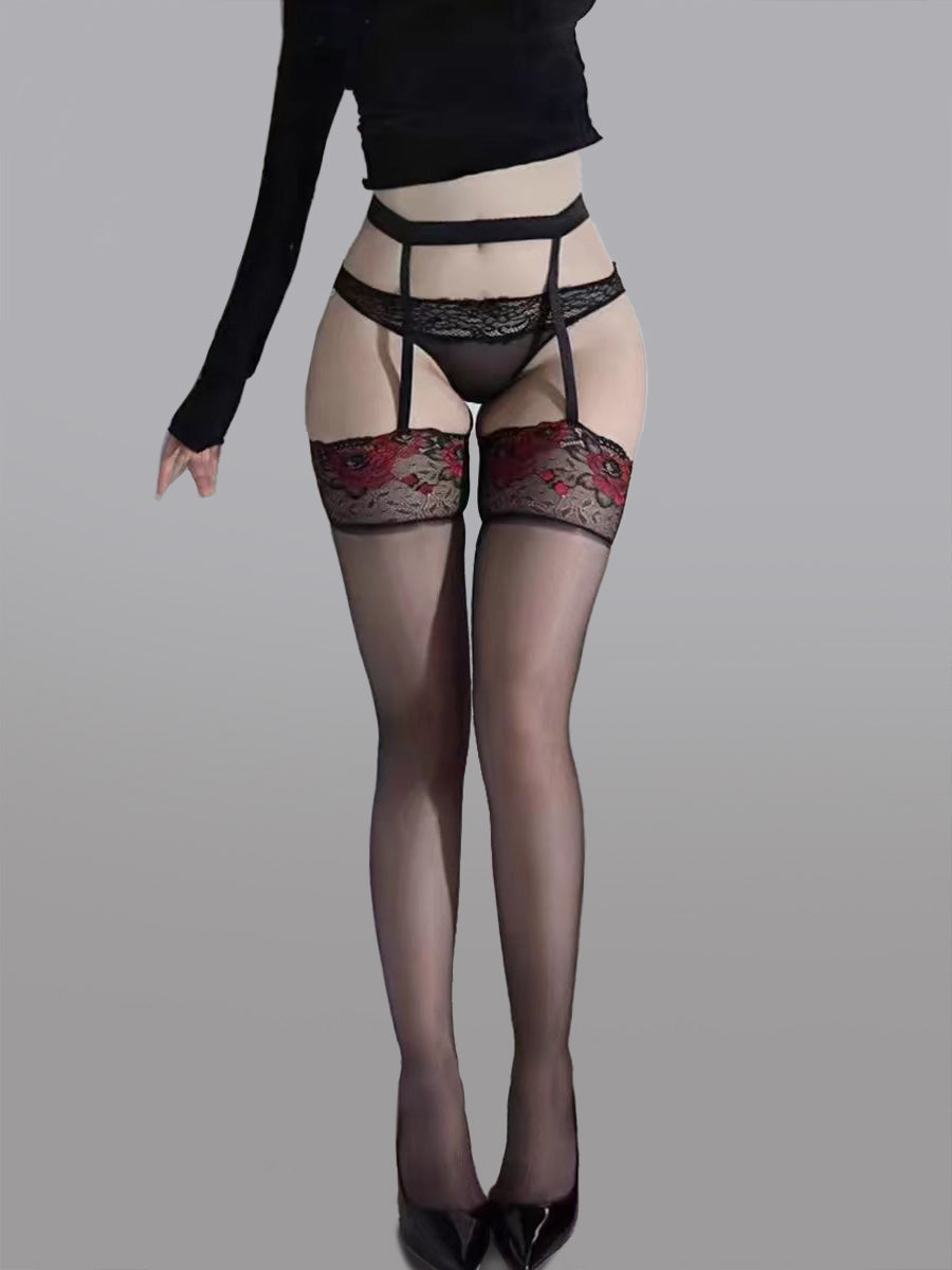 High-Waist Garter Stockings.