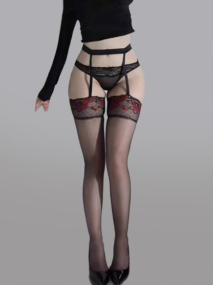 High-Waist Garter Stockings.