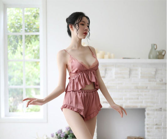 Flirty Ruffle Lingerie Set