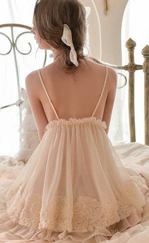 Blissful Bloom Bridal 3 Piece Lingerie Set