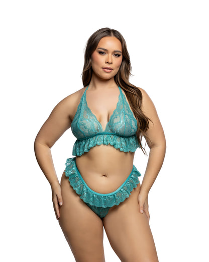 Lacy Sweet Flutter 2pc Set Roma Confidential