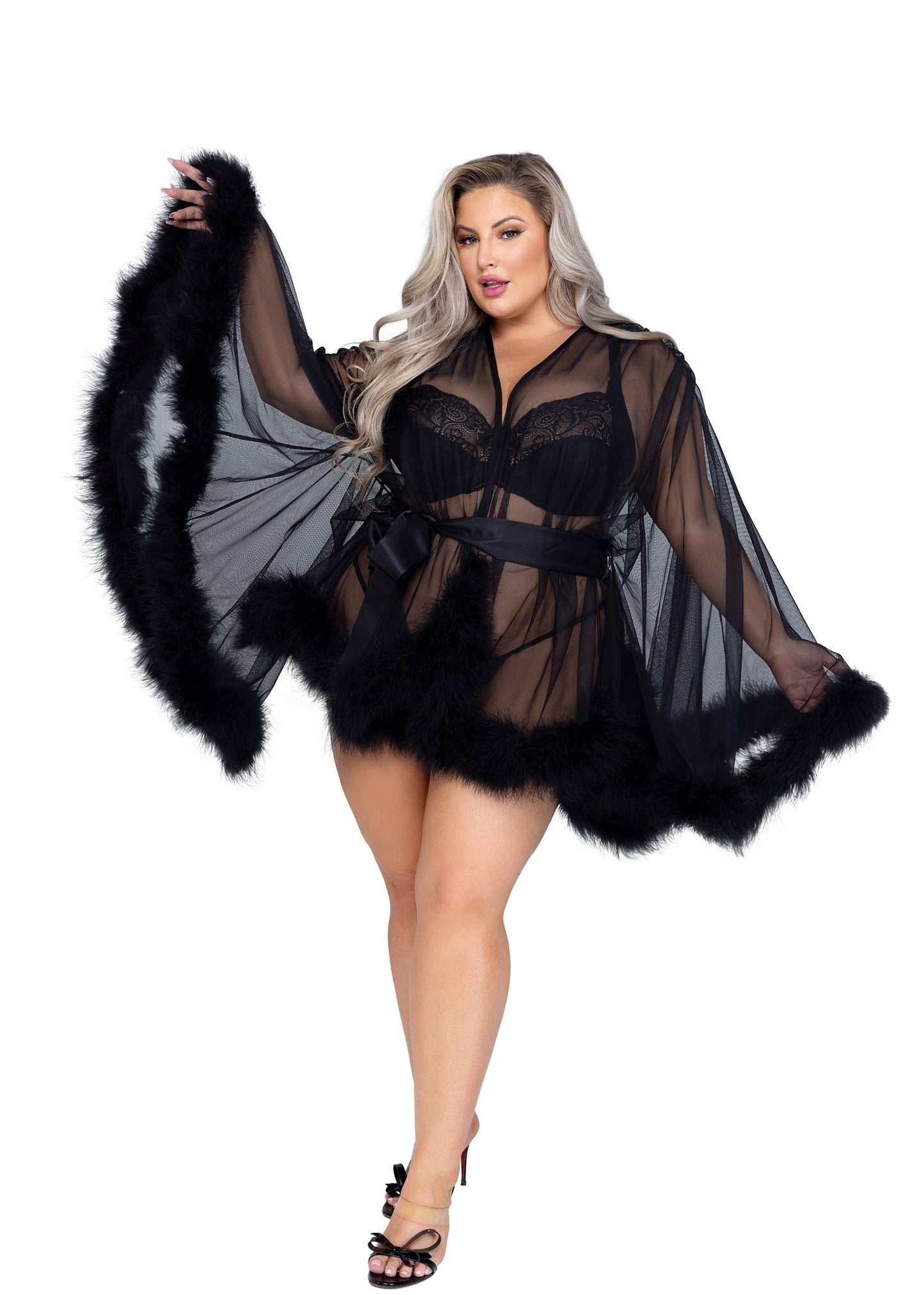 Hollywood Glam Luxury Mini Robe Roma Confidential