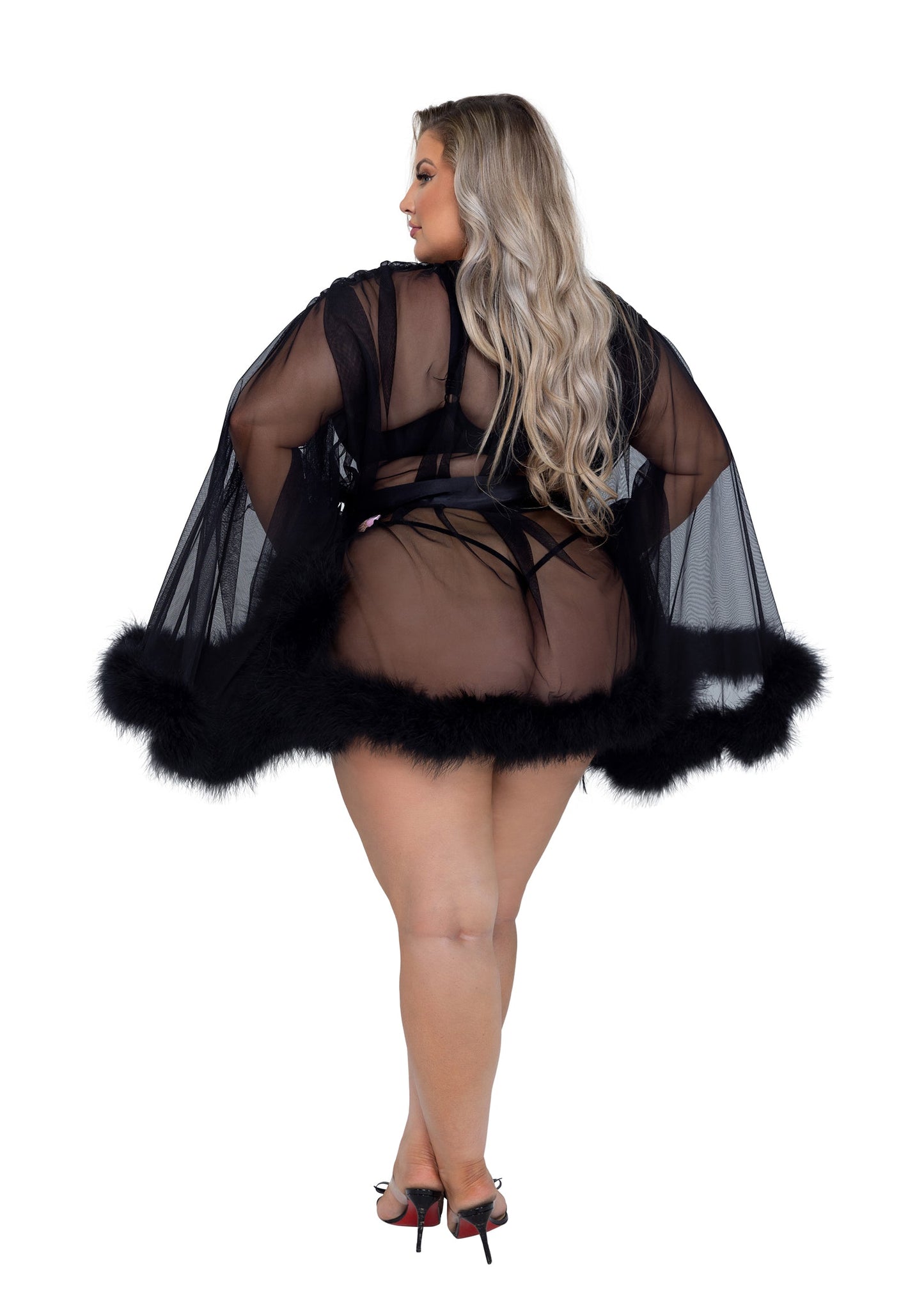 Hollywood Glam Luxury Mini Robe Roma Confidential