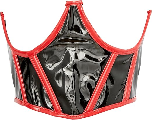 Lavish Black Patent w/Red Patent Trim Underwire Waist Cincher Corset