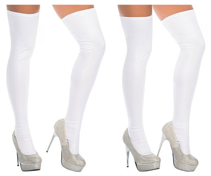 Mapale 1017 Thigh Highs Color White.
