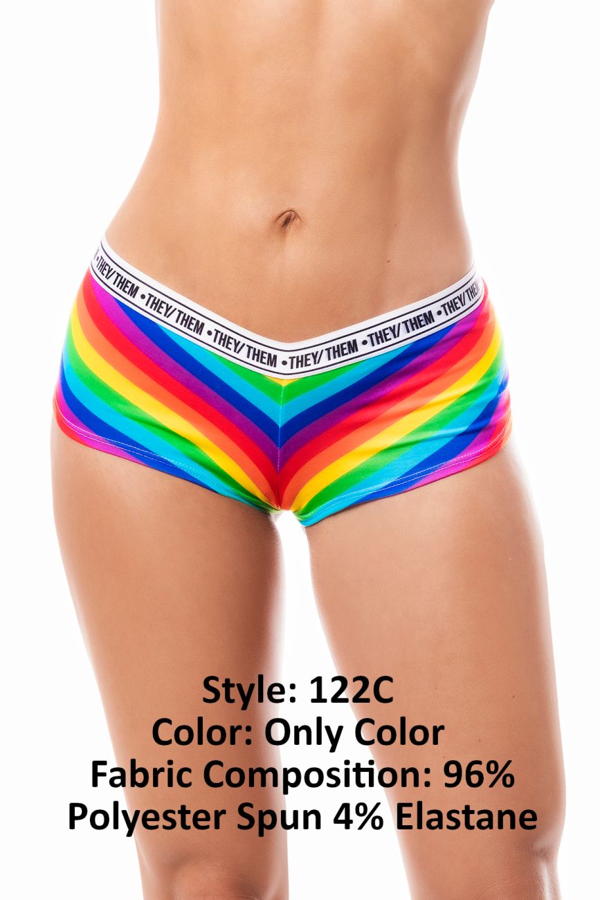 Mapale 122C Rainbow Cheeky Short Color Only Color.