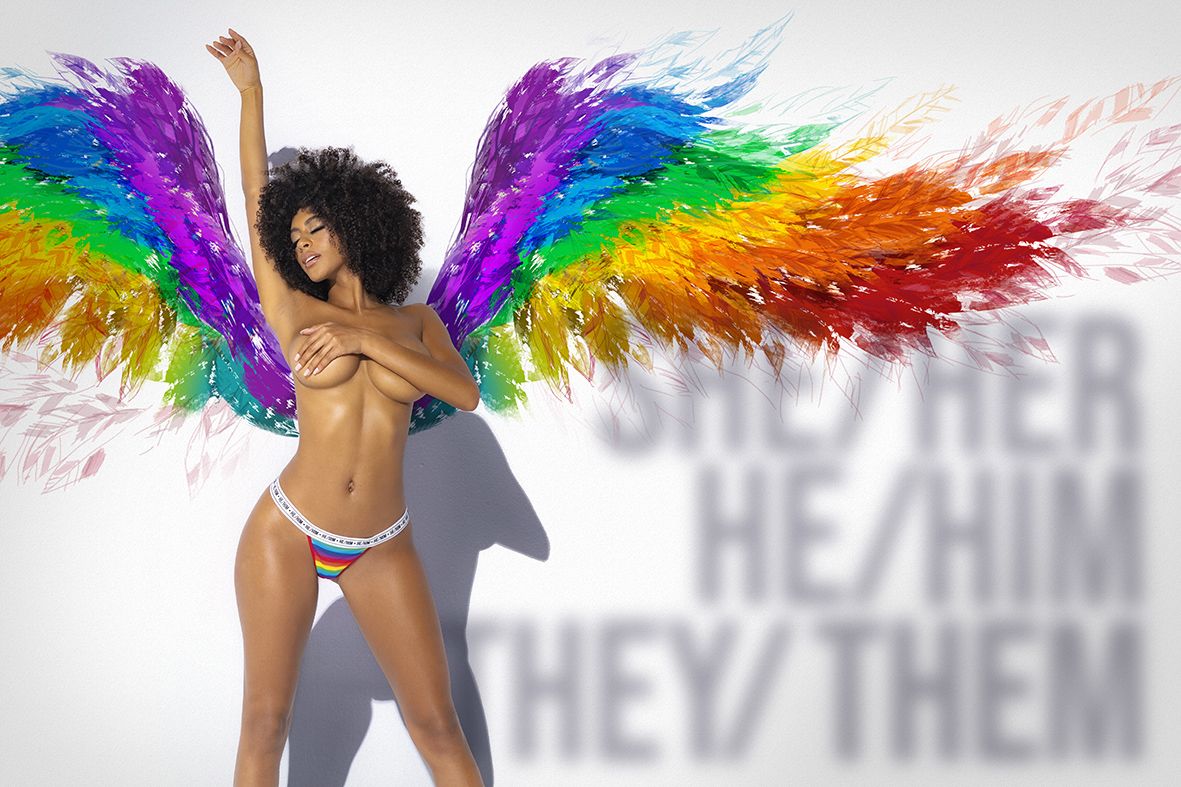 Mapale 123C Rainbow Thong Color Only Color.