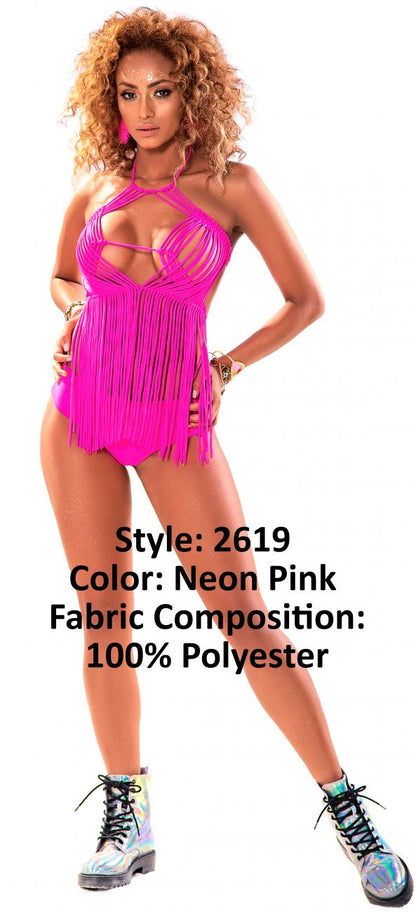 Mapale 2619 Two Piece Set Color Neon Pink.