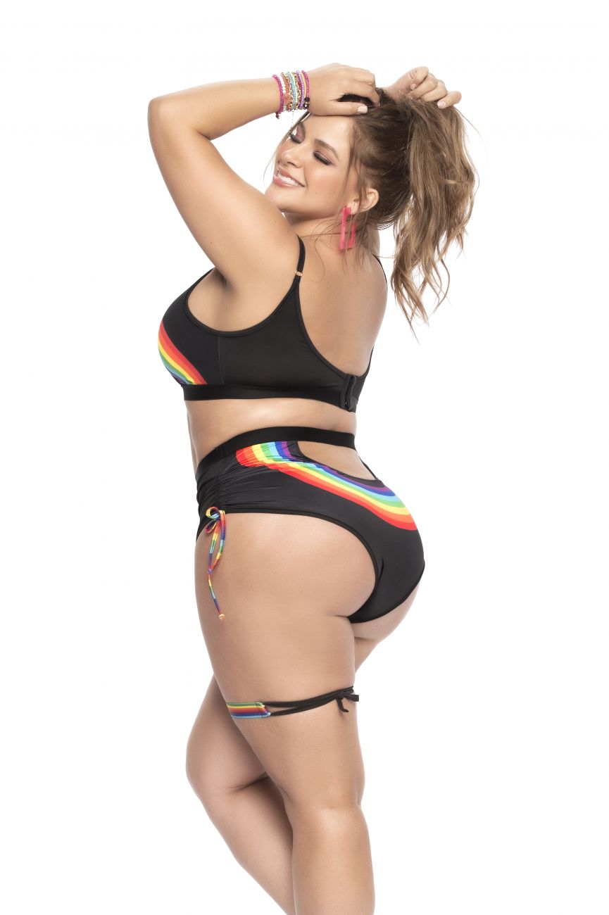 Mapale 2689X Curvy Size Two Piece Set Color Black.