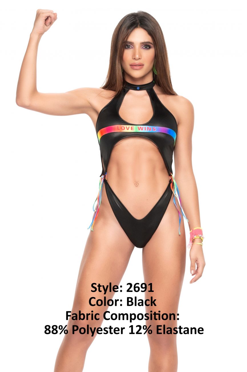 Mapale 2691 Bodysuit Color Black.