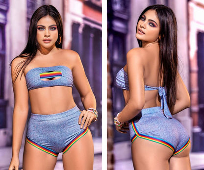 Mapale 2694 Two Piece Set Color Chambray.