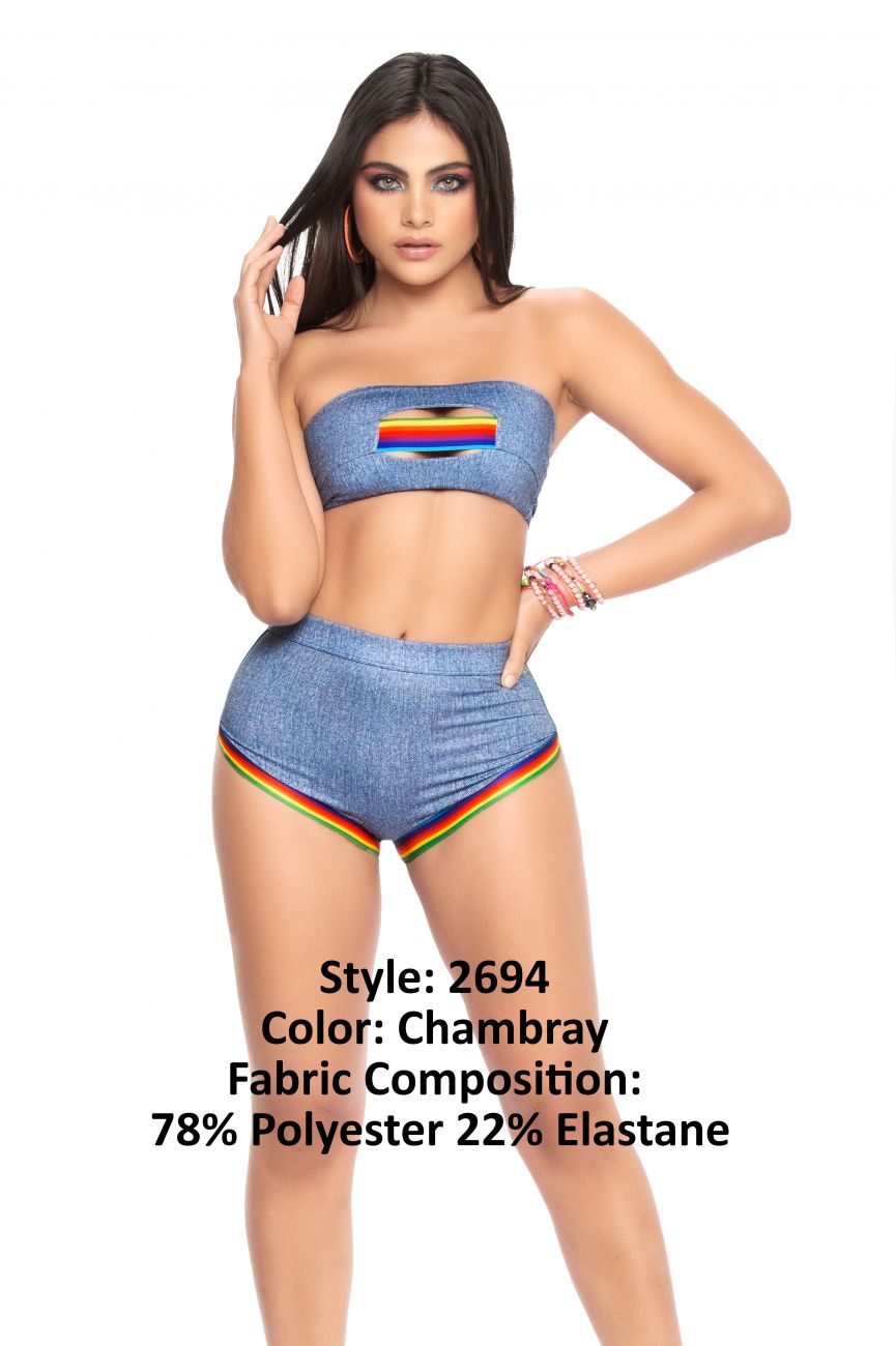 Mapale 2694 Two Piece Set Color Chambray.