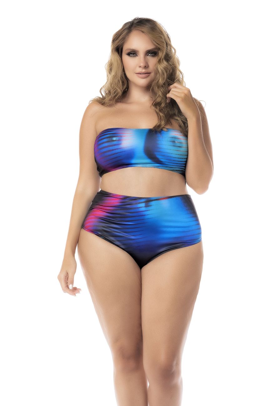 Mapale 2710X Curvy Size Two Piece Set Color Moonlight Blue.
