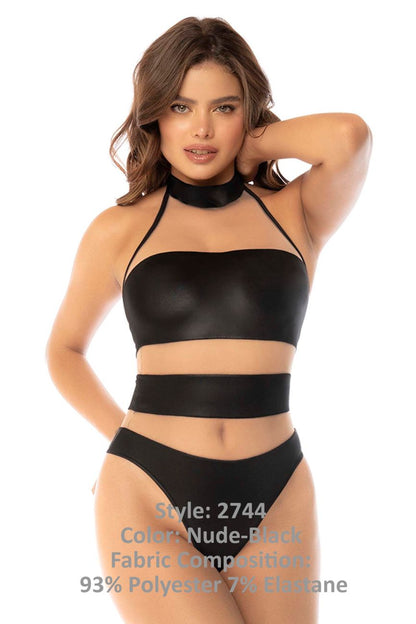 Mapale 2744 Kiki Bodysuit Color Nude-Black.