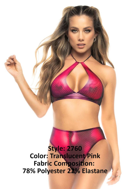 Mapale 2760 Jupiter Three Piece Set Color Translucent Pink.