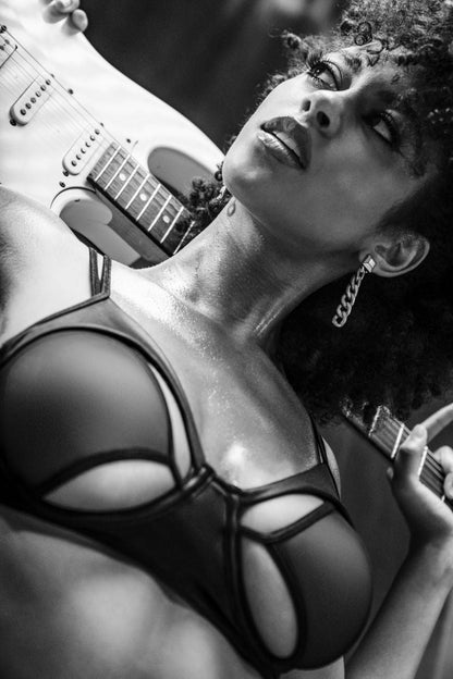 Mapale 2770 Two Piece Set Color Wet Look Black.