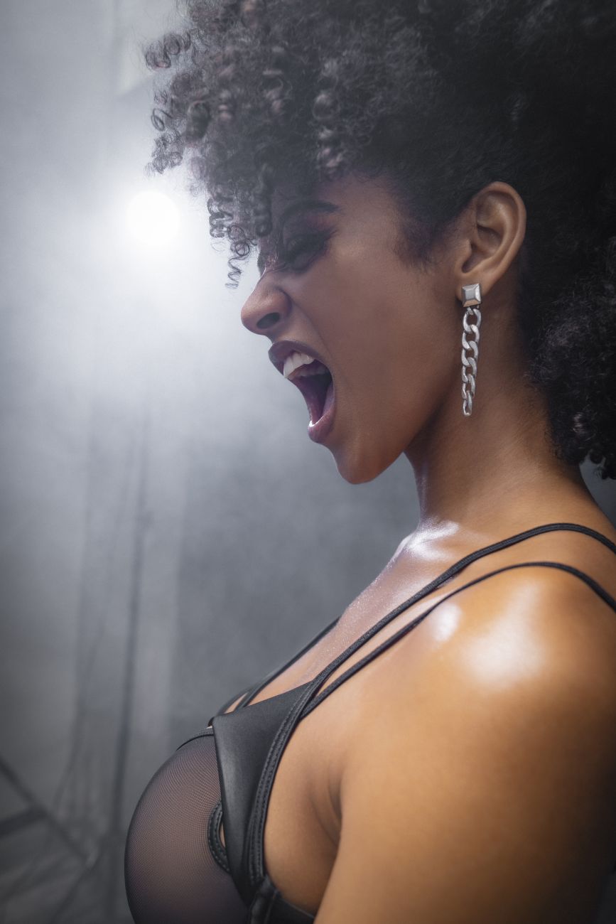 Mapale 2770 Two Piece Set Color Wet Look Black.