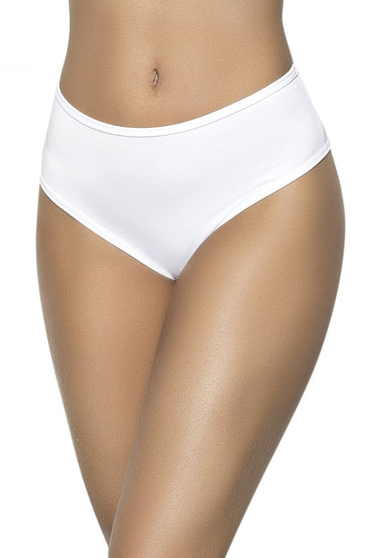 Mapale 3037 High Waist Ruched Back Panty Color White.