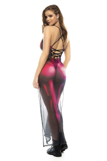 Mapale 4592 Neptune Dress  Color Translucent Pink.