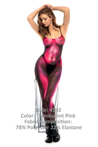 Mapale 4592 Neptune Dress  Color Translucent Pink.