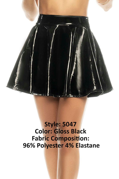 Mapale 5047 Valeria Skirt Color Gloss Black.