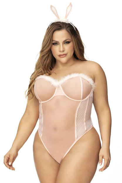 Mapale 60009X Curvy Size Costume Sexy Bunny Color Only Color.